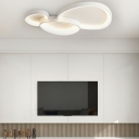 Unique Shape Modern Flush Mount Ceiling Lighting Fixture for Dining Room