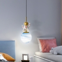 Modern Metal Pendant Lighting Fixtures Astronaut for Bed Room