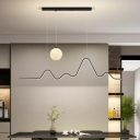 Modern Mountain Shape 2 LightsPendant Lighting Fixtures for Dining Room
