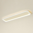 LED Contemporary Ceiling Light Simple Linear Pendant Light Fixture for Office