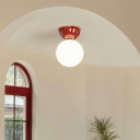 Globe Industrial Ceiling Lights Flush Mount Glass 1-Light for Aisle