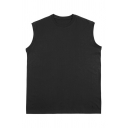 Sleeveless Plain Vest Slim Fit Athletic Tank In Black Or White
