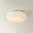 Modern Ceiling Light  Nordic Style Plastic Flushmount Light for Living Room and Bedroom