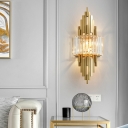 Modern Style Crystal Wall Light Iron Wall Sconces for Living Room