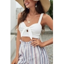 Strapless Strappy Womens Fitted Crop Top Plain Sleeveless Bustier Top