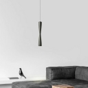 1 Light Unique Shape Modern Metal Down Lighting Pendant for Living Room