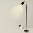 Contemporary Style Simple Floor Lamp with Back Shade for Living Room