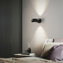 Modern Hardwired Black Metal Wall Lamp with 1-Light and Shade