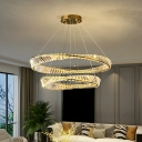 Silver Crystal Wheel Chandelier with Remote Control Stepless Dimming and Clear Crystals