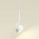 Contemporary LED Pendant Light with Adjustable Hanging Length and Round Canopy