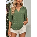 Short Sleeveless V-Neck t Shirts Plain Polyester Women’s Crop Top