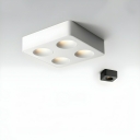 Modern Geometric LED Flush Mount Ceiling Light for Residential Use