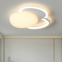 Modern Geometric Flush Mount LED Ceiling Light for Residential Use