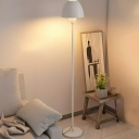 Sleek Metal Floor Lamp for Modern Home with Foot Switch and Down Shade