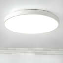 Modern Crystal Flush Mount Ceiling Light with LED Bulbs and White Shade for Residential Use