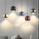 Modern Round Acrylic Pendant Light with Adjustable Hanging Length and LED Bulb for Residential Use