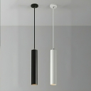 Modern Aluminum Cylinder Pendant Light with Adjustable Hanging Length