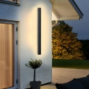 Modern Black 1-Light LED Wall Lamp with Warm Light and Black Shade