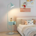 Elegant Adjustable Height Floor Lamp with 3 Color Light and Rocker Switch