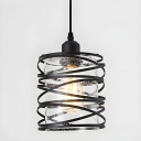 Modern Black Glass Pendant with Adjustable Hanging Length for Residential Use