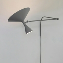 Modern Metal Wall Lamp with Unique Up & Down Shade for Residential Use