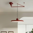 Modern Ceramic Pendant Light with Adjustable Hanging Length and Round Canopy Shape