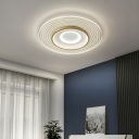 Minimalist LED Ceiling Flush Mount Light Metal Flush Lamp with Acrylic Shade