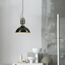 Modern Black Metal Pendant Light with Shade for Residential Use