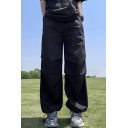 Fashion Men’s Plain  Relaxed-Fit Full Length Cargo Trousers