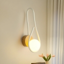 Modern Hardwired Clear Glass Wall Sconce with Unique Design in White