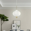 Modern White Glass Pendant Light with Adjustable Hanging Length - Perfect for 35-40 Women