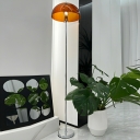 Contemporary LED Floor Lamp | Adjustable Metal Stand | Plug-In Electric with Foot Switch
