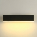 Modern Metal LED Wall Lamp with Acrylic Shade and Rotary Socket Plug