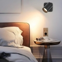 Elegant Black Metal LED Wall Lamp with 1 Light for Modern Home Decor