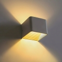 Modern Geometric LED Wall Lamp with Aluminum Shades, Hardwired Indoor Decor for Residential Use