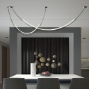 Modern Pendant Light with Warm Light LED Bulbs for Contemporary Style and Adjustable Hanging Length