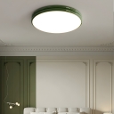 LED Bulbs Modern Flush Mount Ceiling Light with Downward Acrylic Shade - Perfect for Residential Use