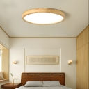 20 Home Pine Flush Mount LED Wood Ceiling Light for Modern Decor