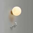 Modern Metal Wall Sconce - Chic 1-Light LED Light for Residential Use