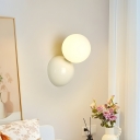Sleek Modern 1-Light Hardwired Wall Sconce with Clear Glass Shade for Ambiance