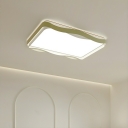 White LED Bulbs Flush Mount Close To Ceiling Light for Modern Ambience Decor