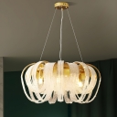 Elegant Steel Crystal Chandelier with Adjustable Hang Length for Contemporary Home