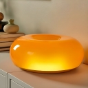 Modern Orange Glass Table Lamp with Touch Switch and Warm Light
