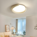 Modern Flush Mount Ceiling Light with Shade and LED Bulb for Residential Use