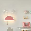 Elegant Acrylic Modern 1-Light LED Wall Lamp with Hardwired Installation