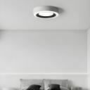 Sleek Modern Flush Mount Ceiling Light with Durable Acrylic Shade and LED Bulbs