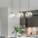 Modern 1-Light Glass Pendant with Adjustable Hanging Length for Easy Assembly