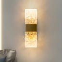 Modern LED Crystal Wall Lamp for Elegant Ambient Lighting in Metal