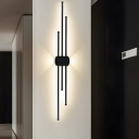 Modern Hardwired LED Wall Sconce with Aluminum Shade for Living Room