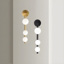 Elegant Hardwired White Glass 3-Light Wall Sconce with Bi-pin Lights